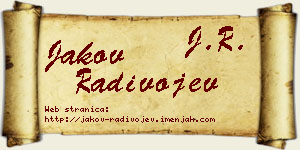 Jakov Radivojev vizit kartica